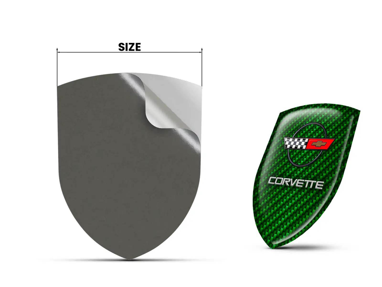 Corvette Adesivi a Cupola Multimarca Alta Qualità Professionale
